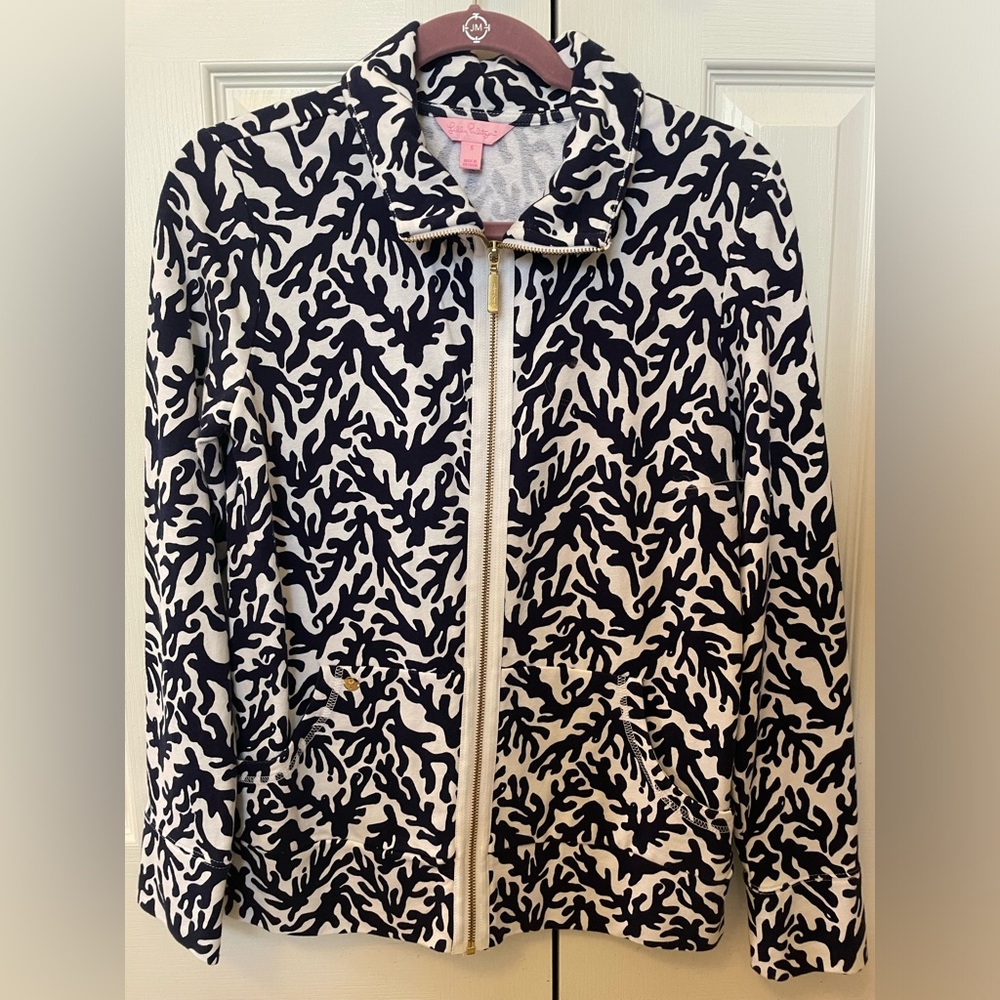 Lilly Pulitzer Full Zip Popover